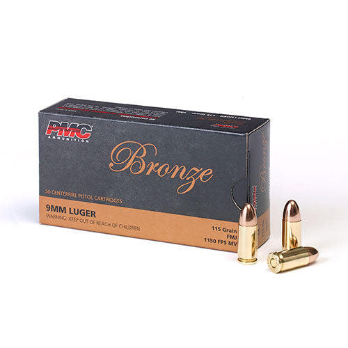 PMC BRONZE LINE 9MM LUGER 115GR FMJ (50PK)