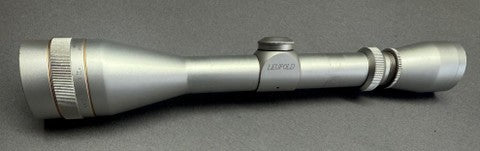 Silver Leupold Vari X II 4-12x40 with Adjustable Objective and fine duplex reticle. Light ring marks. Generally good to very good condition with no scratches on