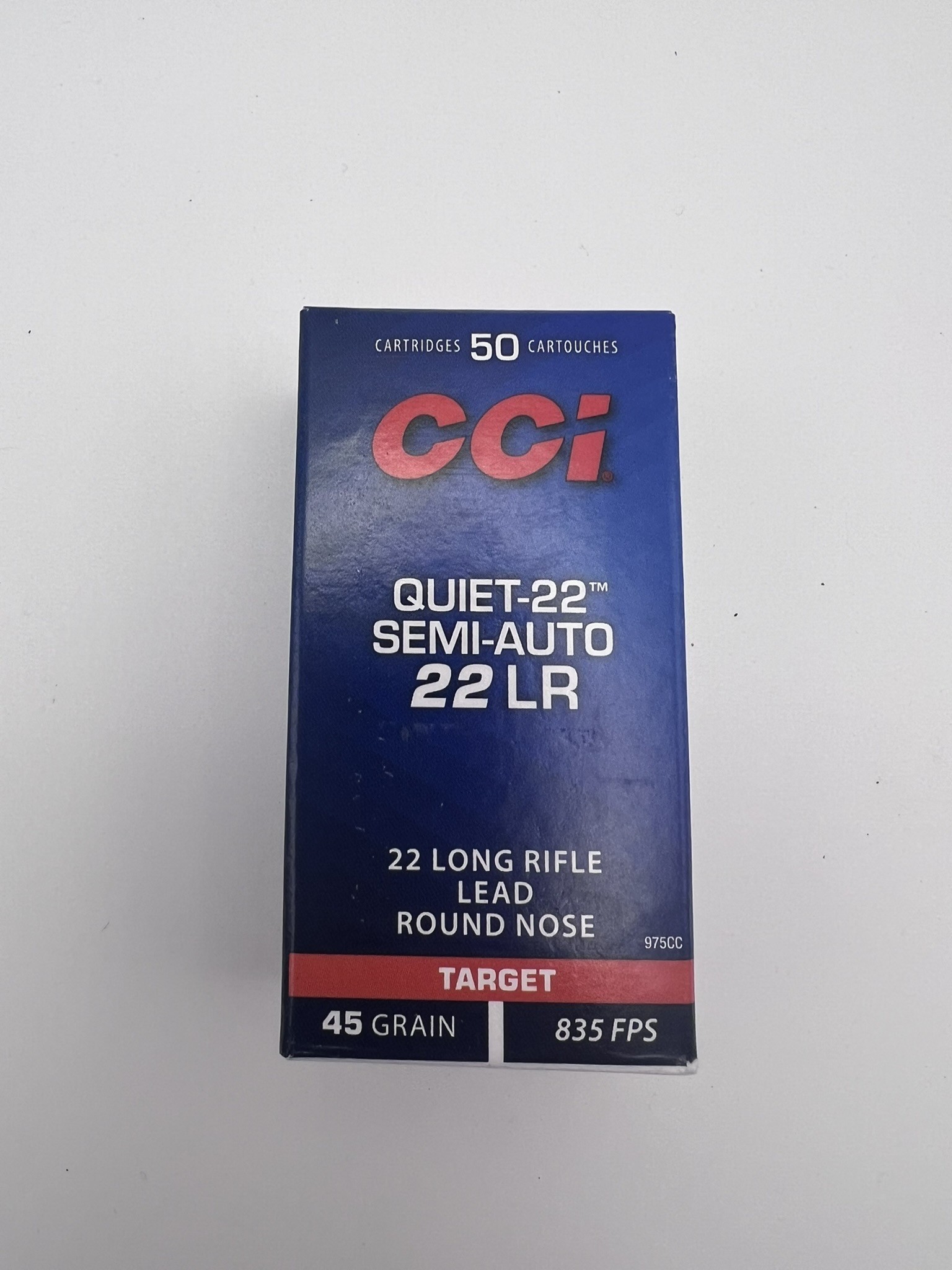 CCI Quiet -22LR Target Round Nose 45G Box of 50