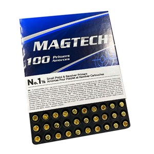 MAGTECH
MAG-PR-SP 
SMALL PISTOL PRIMERS

SPECIAL
$14.90 /PER 100
$129 /PER 1000
$645 /PER 5000