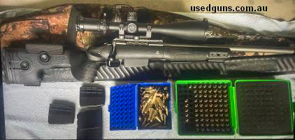 Tikka T3x supervarmint in 22-250 Remington ,Nightforce NXS scope 8-32x56 SFP MOAR reticle. Nightforce unimount base. GRS bifrost stock . Approx 2000 rounds thro