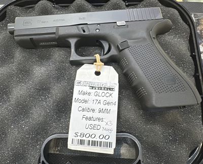 Used Glock 17A Gen4 9MM - SN: BPGT725