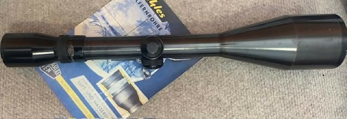 Kahles Helia 8x56 scope. Brilliant Austrian optics ideal for low light shooting. Service checked ready to fit on any rifle. Steel tube with No 6 crosshair retic
