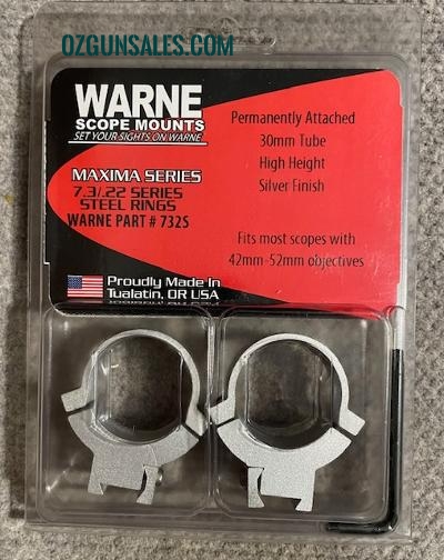 Warne Maxima Steel 30mm Rimfire Rifle Mounts