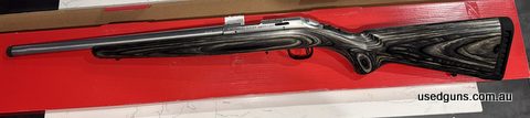 Very rare in a heavy barrel stainless steel all original ruger with rotary magazine with a very handy short barrel threaded. Presets in excellent condition and 