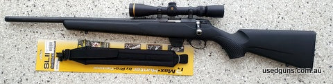 This Tikka Left-handed rifle is in as new condition from a deceased estate. It has only fired 50 rounds of low velocity ammunition. It come with a sling never u