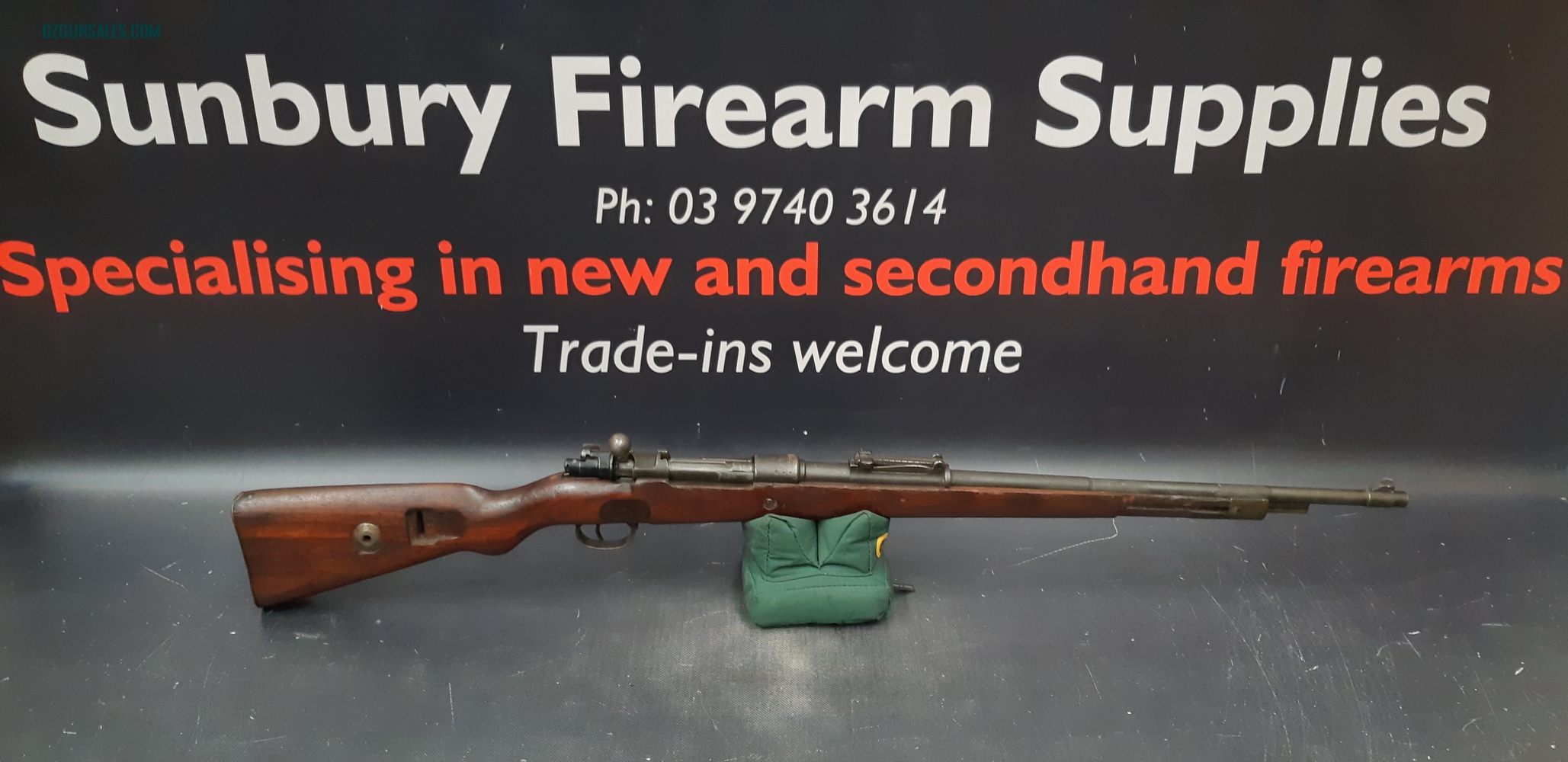 Mauser K98 7.62 (missing top wood/bands) S/H AU365