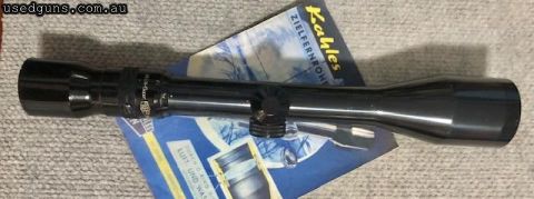 Kahles Helia 3-9x42 scope in excellent condition. Service checked ready for use on any rifle. Steel tube with 7A plex reticle. Phone 0429849007. If reply by ema