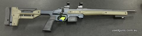 As new Howa 1500 Mini Action in 300 Blackout. Fantastic condition rifle in Oryx chassis, comes with original stock still in box.