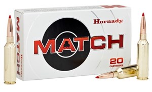 HORNADY
H82162
ELD MATCH
300 PRC, 225GR, TIPPED
AMMUNITION

$109 /PER 20
$490.50 /PER 100
$899 /PER 200