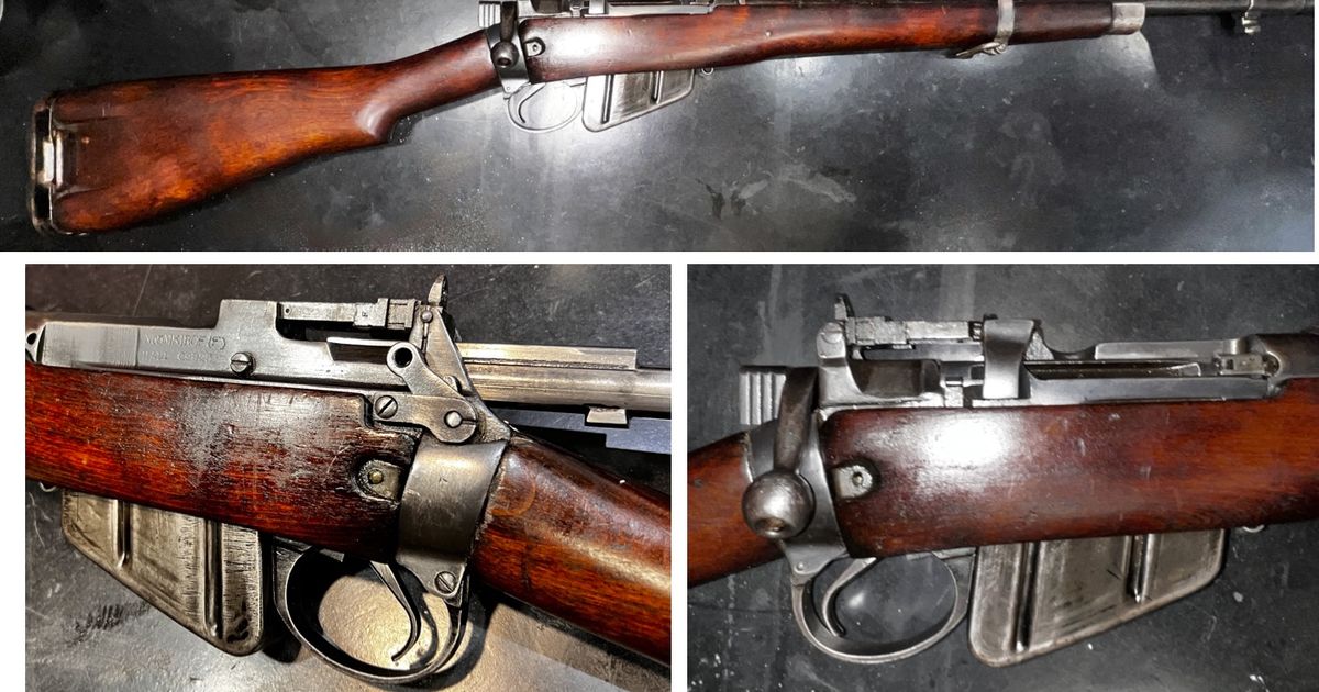 Jungle Carbine – Fazakerley No. 5 Mk I (ROF F), dated 11/44, chambered in .303 British.