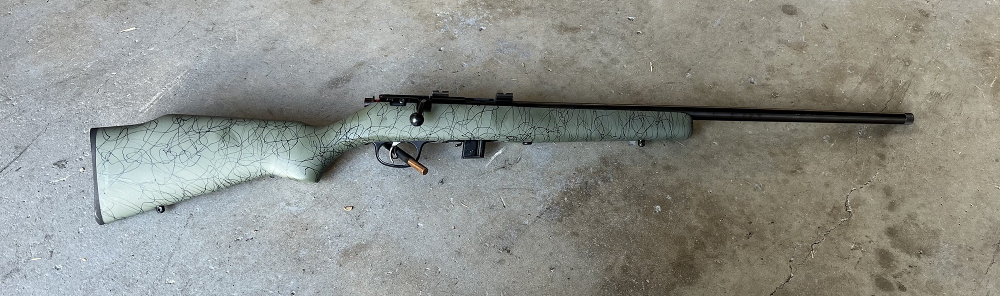 Marlin XT22 Bolt Action Green/Black Synthetic Stock 22LR