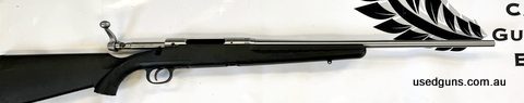A great entry level rifle with a 22 inch stainless barrel which hasn't seen too much action and locks up tight. A few marks on the synthetic stock but just a go