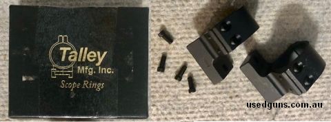 Talley lightweight Tikka T3 medium 1" mounts USA made. (Box not included advertising purpose only). Phone 0429849007. If reply by email please forward return ph