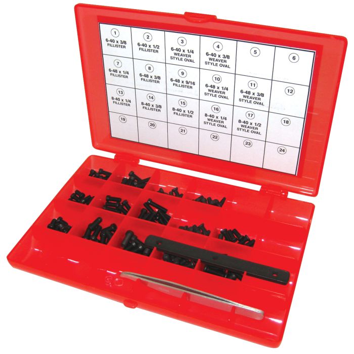 142 Piece Gunsmith Hex Head Screw Kit