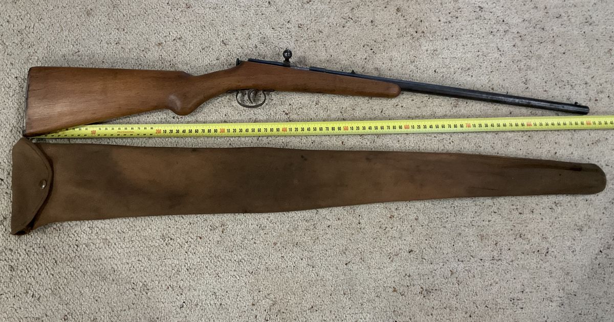 22 Rare rifle, including postage
