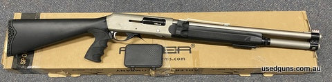 Adler B220 Straight pull shotgun. 7+1 capacity. 12G. Shell holder to the forend. Pistol grip. Rifle sights. Comes with choke case.  $65 freight to your dealer A
