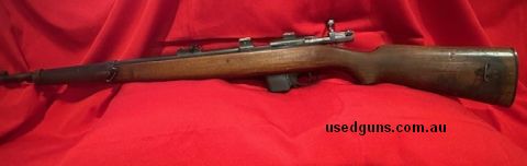Spanish Destroyer Carbine 9mm Luger (9x19) NOT LARGO. Dove tail scope mounts, sling rings fitted. Good condition for the age. Rare and collectable, wont last lo