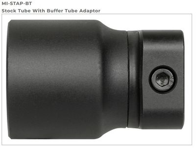Midwest Pic To Stock Tube Adaptor Pic Rail Interface MI-STAP WITH BUFFER TU