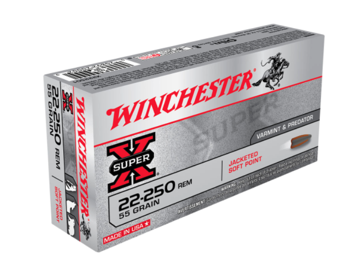 Winchester Super X 22-250 Rem 55gr PSP