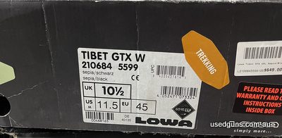 Lowa GTX. In size 10 1/2 UK Brand new only reduced in price as it left over stock and the box is broken