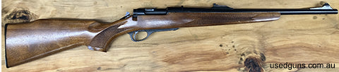 Remington 600 Mohawk. Bought it without a bolt and I suspect the original must have been lost early on based on the condition of the bore and the external bluin