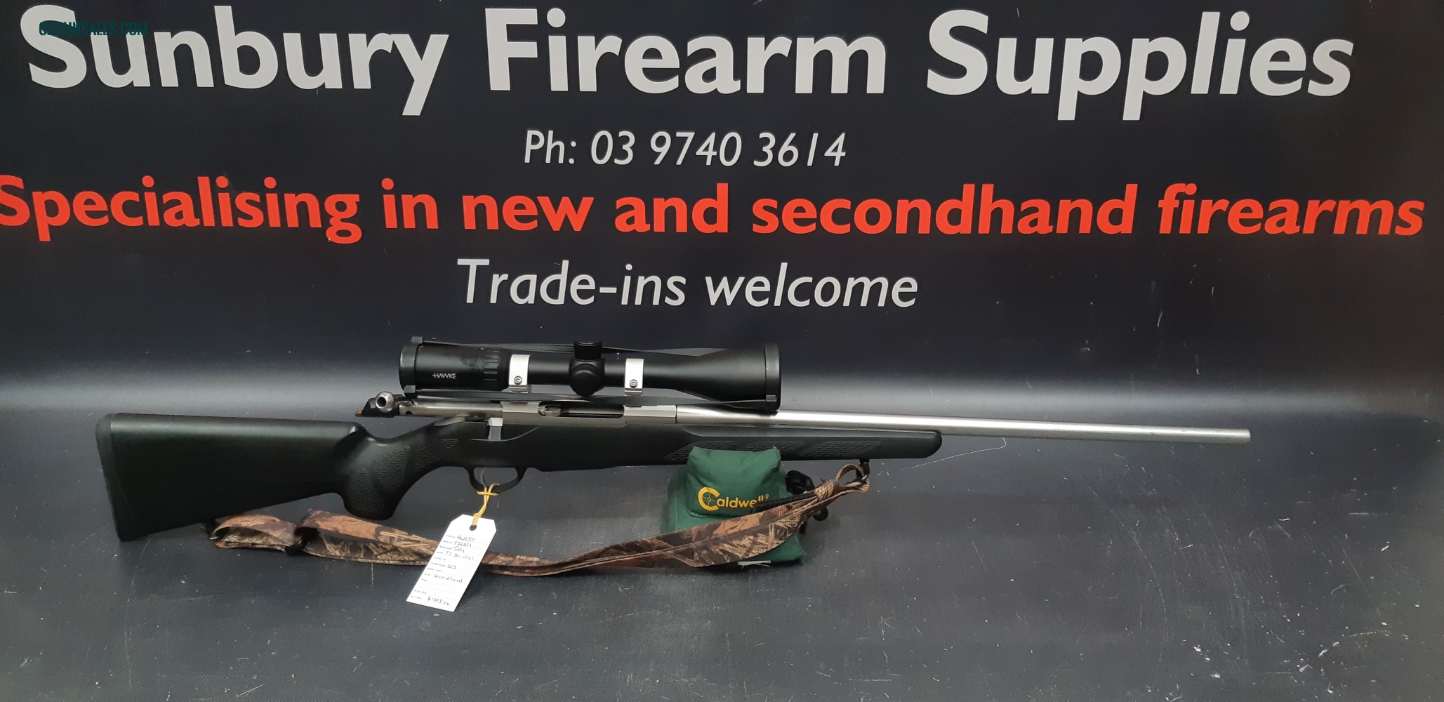 Tikka T3 Lite Stainless 223rem + Scope S/H AW257