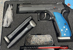 BRAND NEW UNFIRED , CASED WITH 5 ORIGINAL CZ MAGAZINES.PRICE INCLUDES POSTAGE TO NOMINATED DEALER APART FROM WESTERN AUSTRALIA. CONSIGNMENT SALE , PRICE NOT NEG