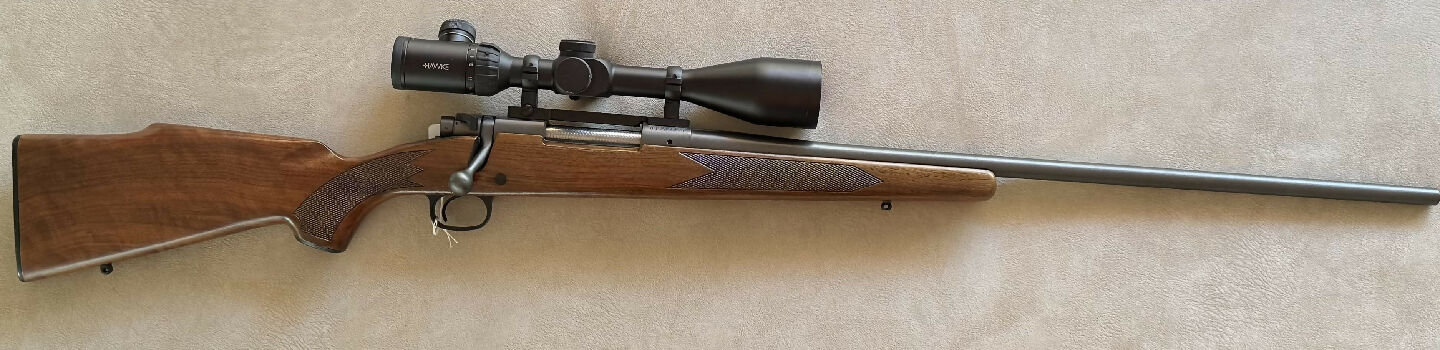 WINCHESTER 70 SPORTER IN 223 AI. VERY GOOD CONDITION FOR ITS AGE. COMES WITH SCOPE HAWKE 6-18X50 ILLUMINATED.OLDER PUSH FEED MODEL. PRICE NOT INCLUDED POST