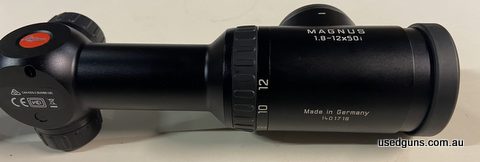 This Leica Magnus 1.8-12x50i is German built, has been fitted on my Rigby rifle but never used for hunting or even sighted in. I sold my Rigby so this is now ex