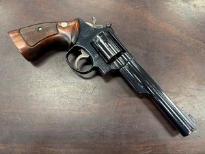 SMITH & WESSON
MODEL 19
357 MAGNUM
6 SHOT
6 INCH BARREL
CLASSIC BLUED FINISH
ORIGINAL CHECKERED TIMBER GRIPS
ORIGINAL BOX
#7K64919

VGC+ $890