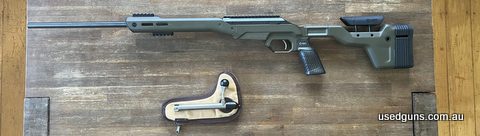 Tikka T3x Lite wrapped in MDT HNT26 Chassis System. Unbelievably reliable and accurate rifle. When paired with a First Focal Plane scope, it shoots group under 