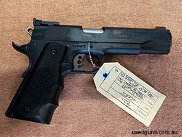 An excellent as new Colt Gold Cup Mark IV Series 80 pistol. Pistol has done very little work and spent most of it's time in a safe. Comes with original Colt Box
