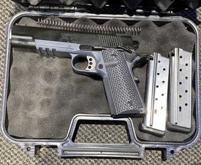 USED SPRINGFIELD 1911 9MM 10RND B/R 127MM CASED 2MAG SN: NM439296
