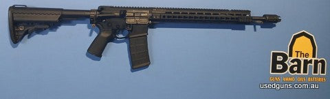 PWS Mk 118 223. Is in excellent condition. 30 shot, semi automatic (Category D). 18 inch barrel. Has a PWS CQB muzzle brake, Magpul grip and Vltor collapsible s