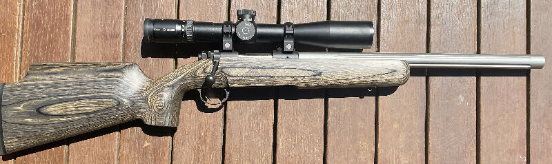 Kimber 84M Pro Varmit 223 I as new condition, fired less than 220 rounds. These rifles are very hard to find, Scope and rings not included.