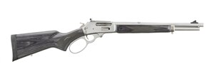 MARLIN
70906
336 TRAPPER 
30-30 
5 SHOT
16" BARREL WITH THREADED MUZZLE
STAINLESS STEEL
LAMINATED STOCK & FOREND
SPIRAL FLUTED BOLT
SKINNER PEEP SIGHTS

NEW $2709