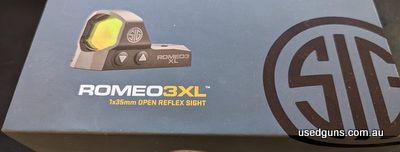 Brand new unopened Romeo 3XL in 6 MOA. Perfect for a pistol or rifle, the Romeo3 XL is a premium red dot that is very hard to get in the 6 MOA.