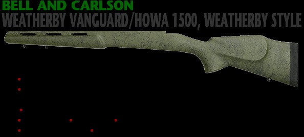 BELL & CARLSON HOWA 1500 WEATHERBY VGD VARMINT TACTICAL WITH FLUTES TAN WITH BLACK SPIDERWEB