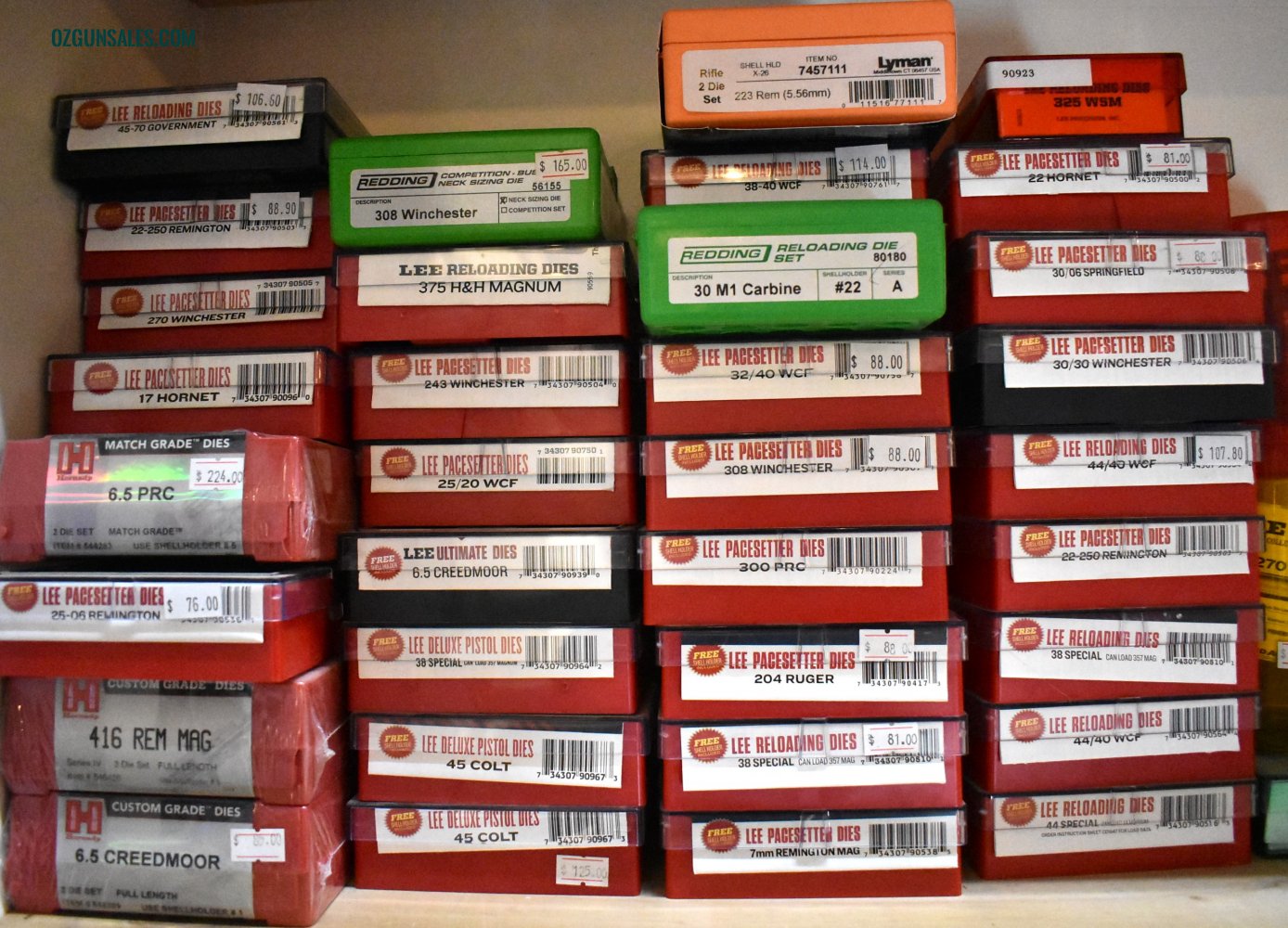 RELOADING DIES  ASSORTMENT OF LEE  REDDING HORNADY
