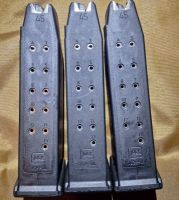 3 x Glock 13 round high capacity magazines in excellent condition Suits any Glock 45ACP Has to be shipped to your local dealer Shipping fee with insurance and s