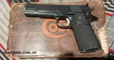 Very Rare pistol .22 cal can accept all uppers to .45 cal (no other calibre uppers to go with pistol) Factory fitted Pachymayr grips.   shoots great. Some tiny 