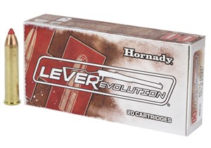 HORNADY
H82747
LEVER EVOLUTION
AMMUNITION
45-70, 325GR FTX
BALLISTIC TIP

$89.90 /PER 20
$404.55 /PER 100
$725 /PER 200