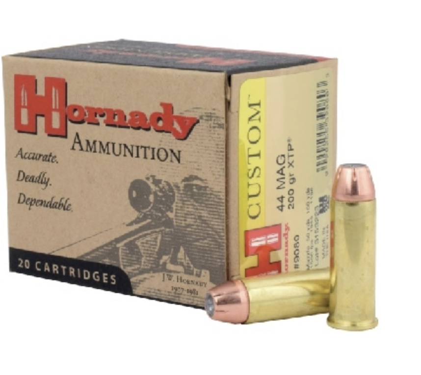 Hornady 44 Mag 200 grain JHP/XTP Hornady Custom Ammo