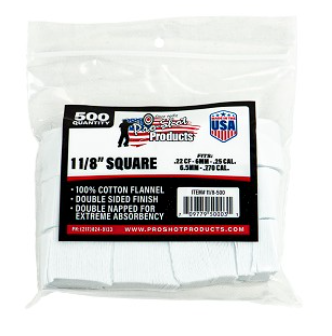 Pro Shot Cotton Flannel Cleaning Patches