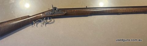 Green River Rifle Works 54 cal black powder muzzle loading rifle, very good condition, shoots well. Can provide load data.