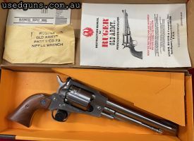 New Unfired Ruger Old Army 44BP Stainless Steel Revolver New in box with Manual & wrench. A rare find