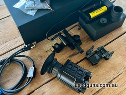 Don‚Äö√Ñ√¥t miss this one! Great condition, all the parts including the upgraded American Defence QD Picatinny and helmet mount($600). Exceptional thermal sight