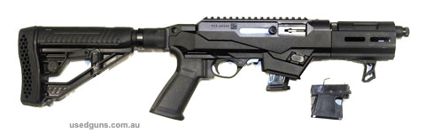 Magnificent Ruger PC-9 Charger. Has only had approx 100 BLANK rounds through it from new. Has the factory Glock mag adapter. Buffer tube & adapter, Trogan Butt 