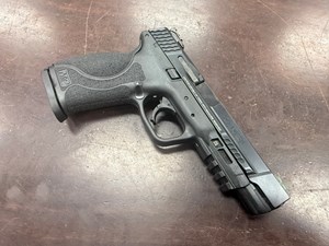 SMITH AND WESSON
M&P PRO SERIES
9MM
10 SHOT
5 INCH BARREL
FIBER OPTIC SIGHTS
ADJUSTABLE REAR SIGHT
#NKY3175

EXC $649